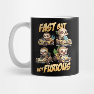 Fast but nof Furious. Funny Sloths driving cars Mug